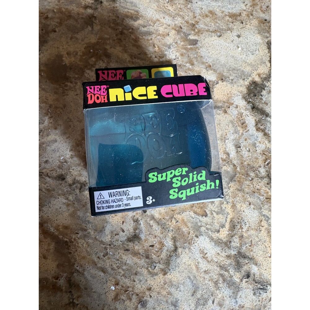 NeeDoh Nice Blue Cube Sensory Stress Relief Squeeze Toy